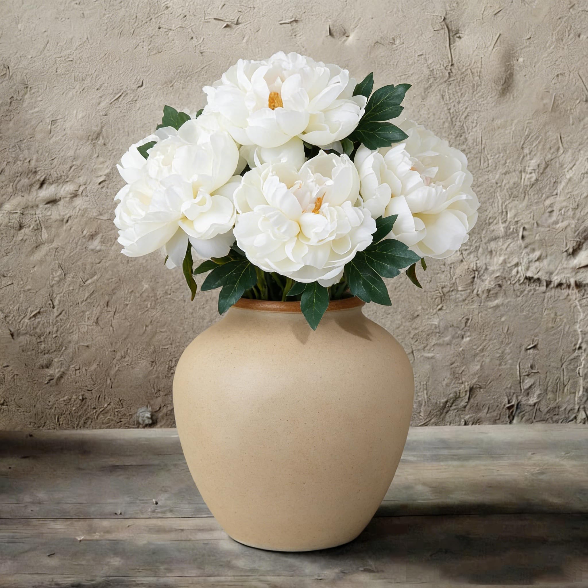 BOFUGA Peonies artificial flowers protective packaging and quick assembly