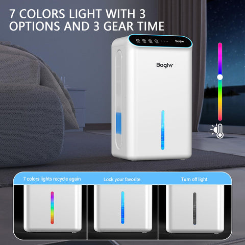 boglvr dehumidifier dual drainage option with hose for continuous operation