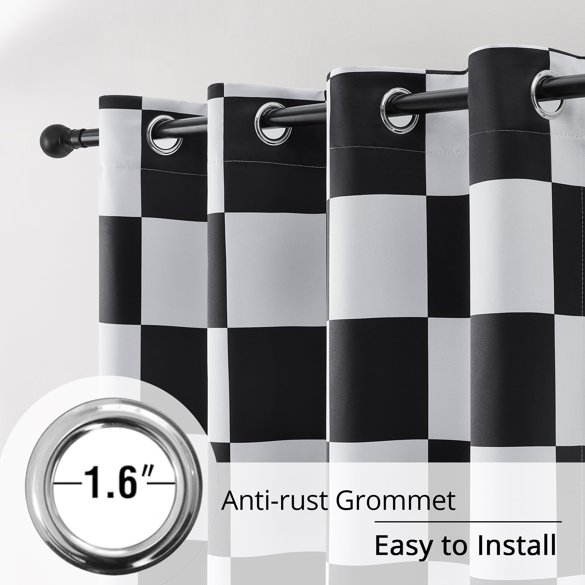 BOHOMOCASA thermal insulated curtains, side view, help stabilize room temperature