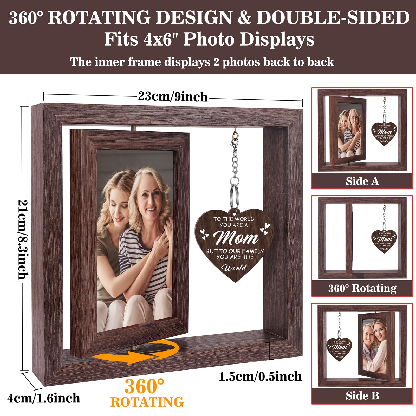 Boiveco frame in bedroom adds personal memories to space.
