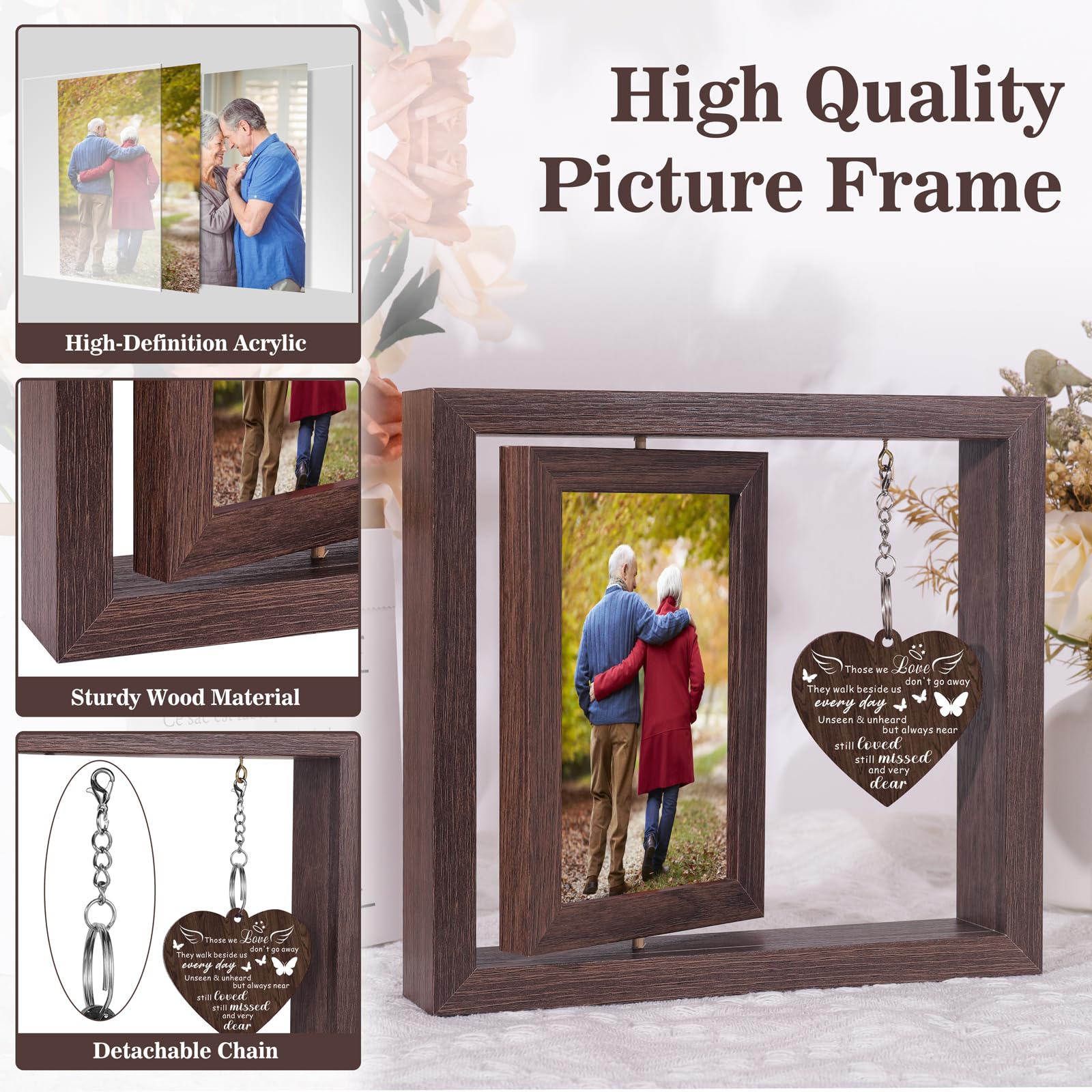 Boiveco Memorial Frame fits living room, bedroom, study for daily remembrance.