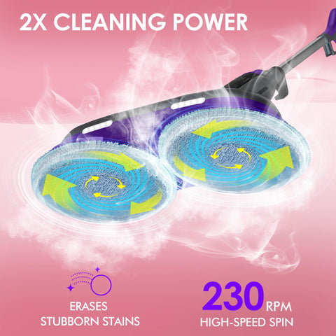 BOJUK Scrub & Steam Mop offers 4 cleaning modes for tailored floor care