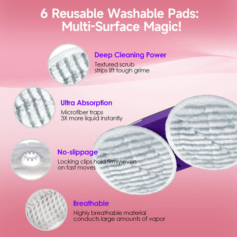 BOJUK Scrub & Steam Mop all-in-one hard floor cleaner in action