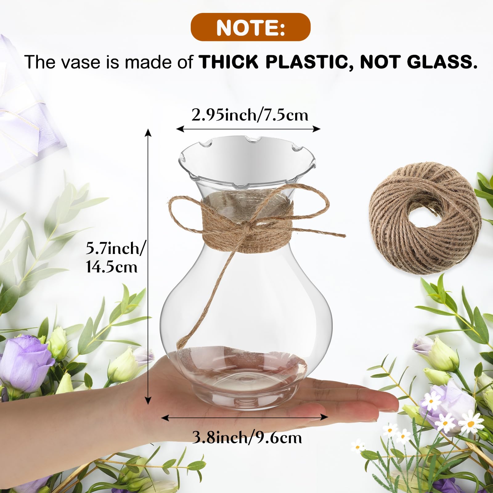 Bokon 12-piece bud vase set displayed for weddings and events.