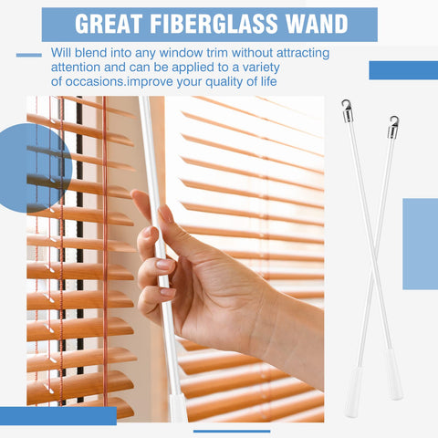 Bokon 30-inch wand blends with decor while enabling easy window control.