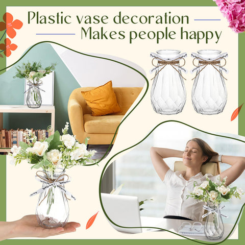 Bokon clear vases showcase blooms with transparency