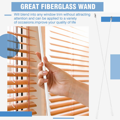 Bokon blinds wand works with cordless and honeycomb blinds for versatile use.