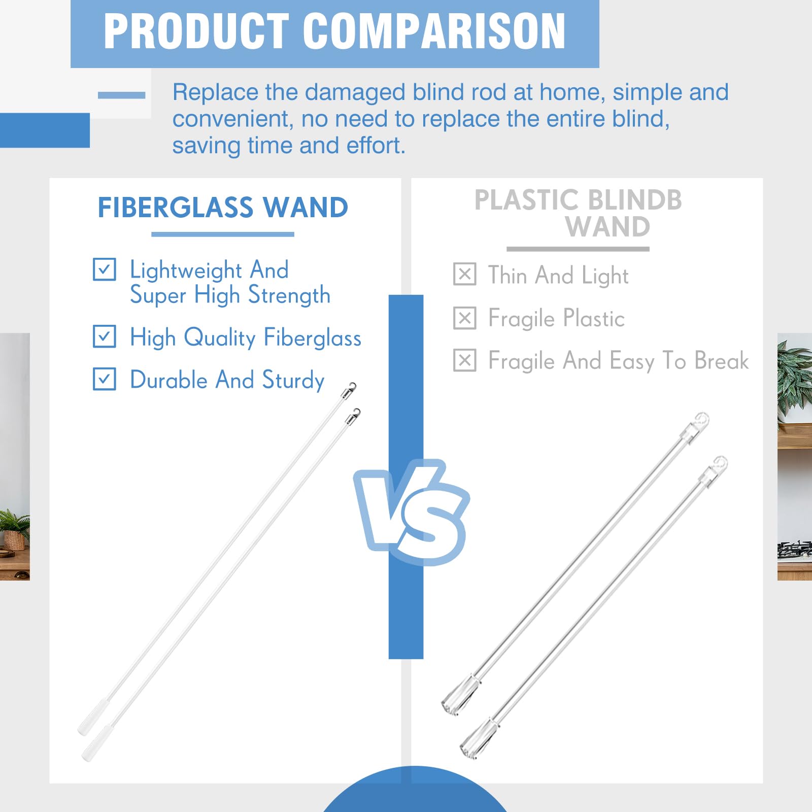 White Bokon wand blends into decor while remaining discreet and functional.