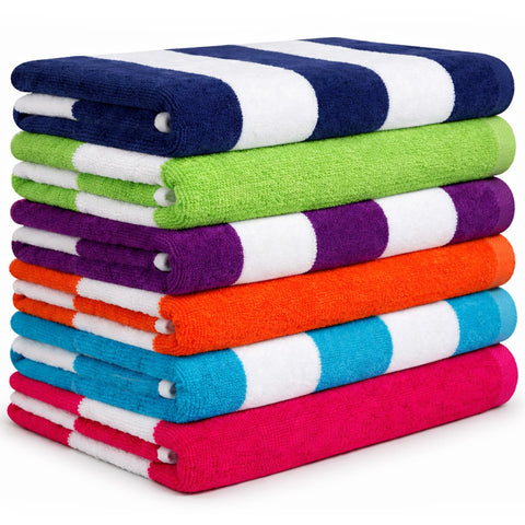BolBom beach towels in green oversized 30x60 inches for full-body coverage