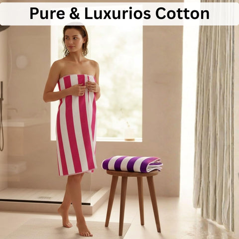 BolBom towels in pink easy-care set for families and hotels