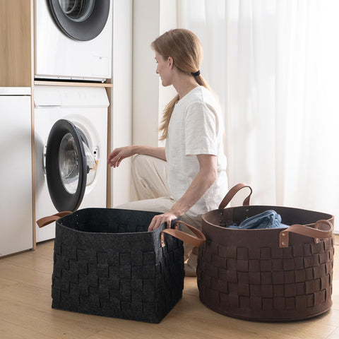 Boldmonkey large-capacity storage for blankets and toys.