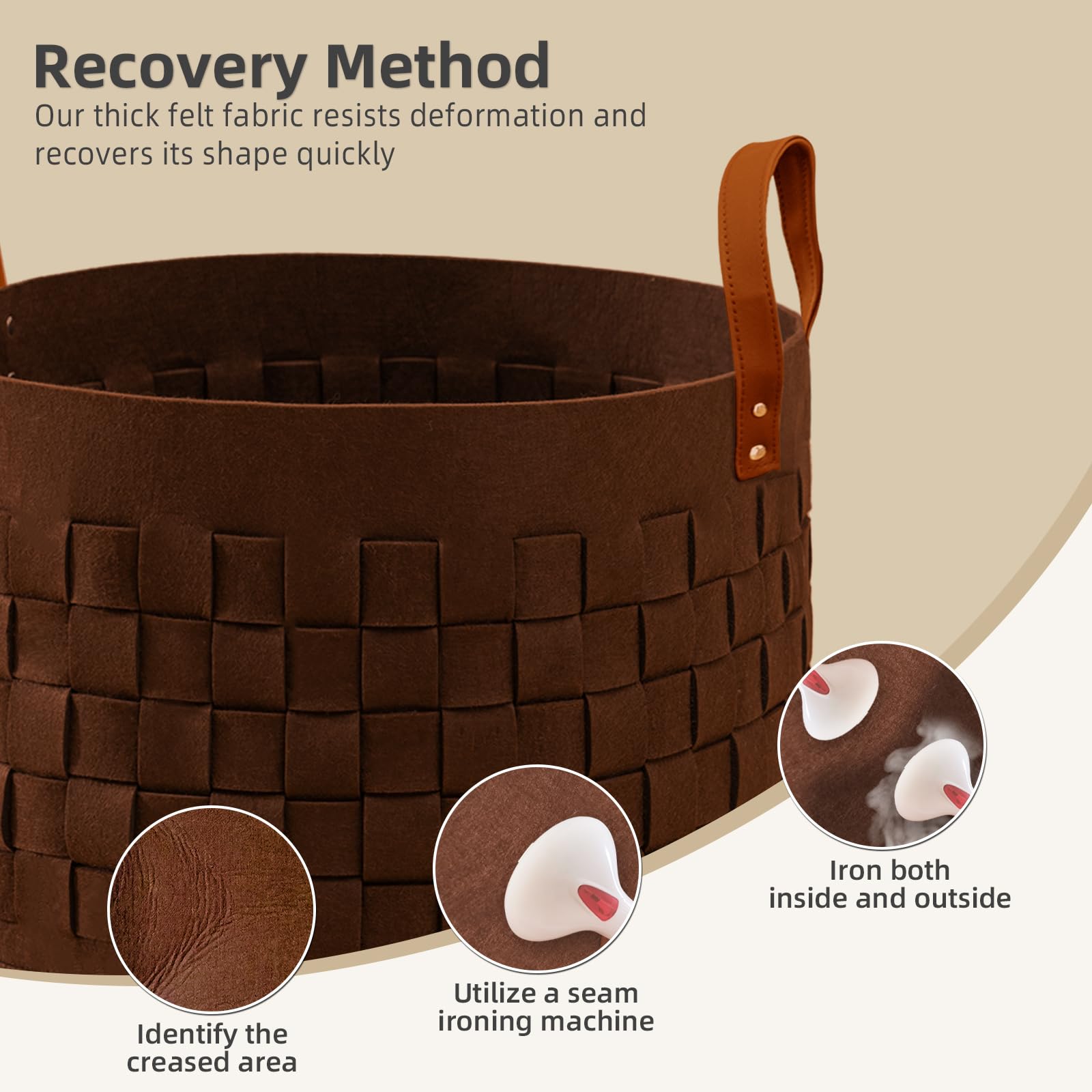 Boldmonkey round hamper for dirty clothes in nursery.