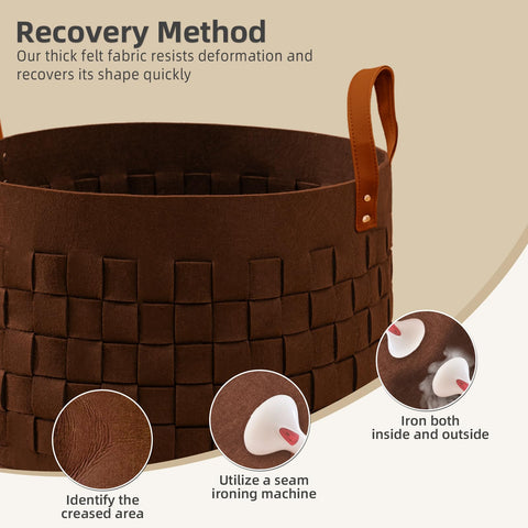 Boldmonkey round hamper for dirty clothes in nursery.