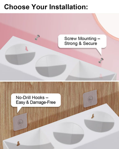 Bollmisde hair brush organizer with open compartments for quick access.