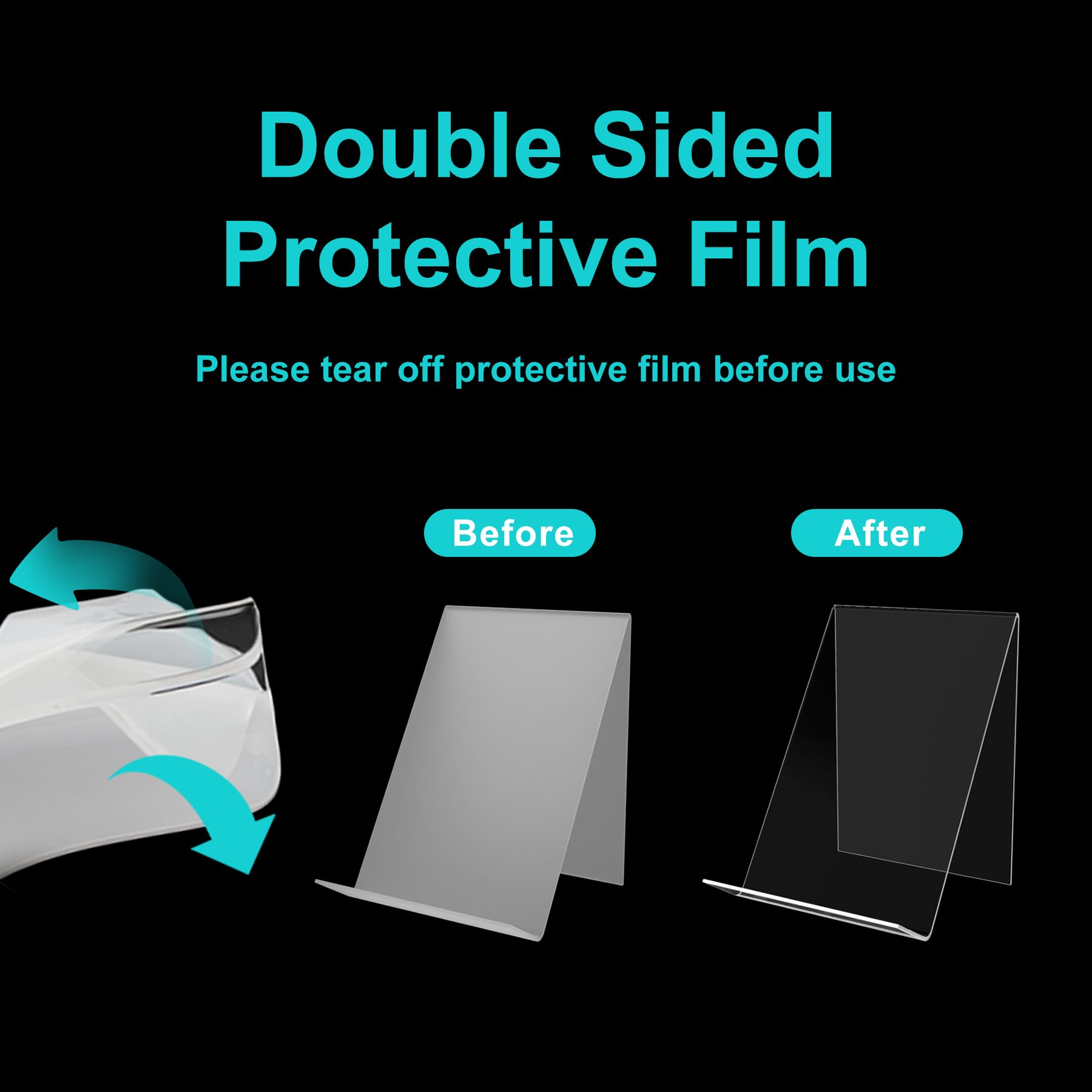 Boloyo protective film on both sides keeps stands scratch-free pre-use.