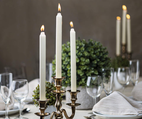 Bolsius Ivory Candlesticks ideal for dinner parties and special occasions.