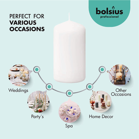 Bolsius romantic dinner candles cast warm, inviting light