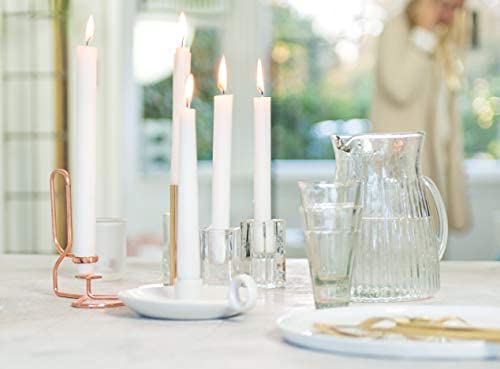 Simple white BOLSIUS taper candles for home decor
