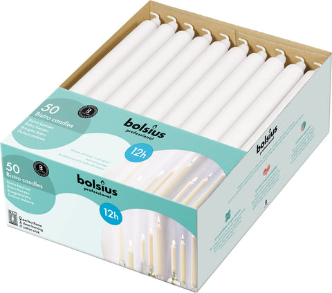 Bolsius smokeless flame candles minimize indoor soot during meals.