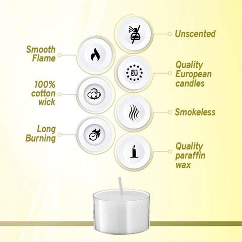 Bolsius tea light for spa and home decor, creating peaceful atmosphere