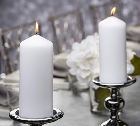 Bolsius unscented pillar candles for elegant centrepieces and smokeless lighting