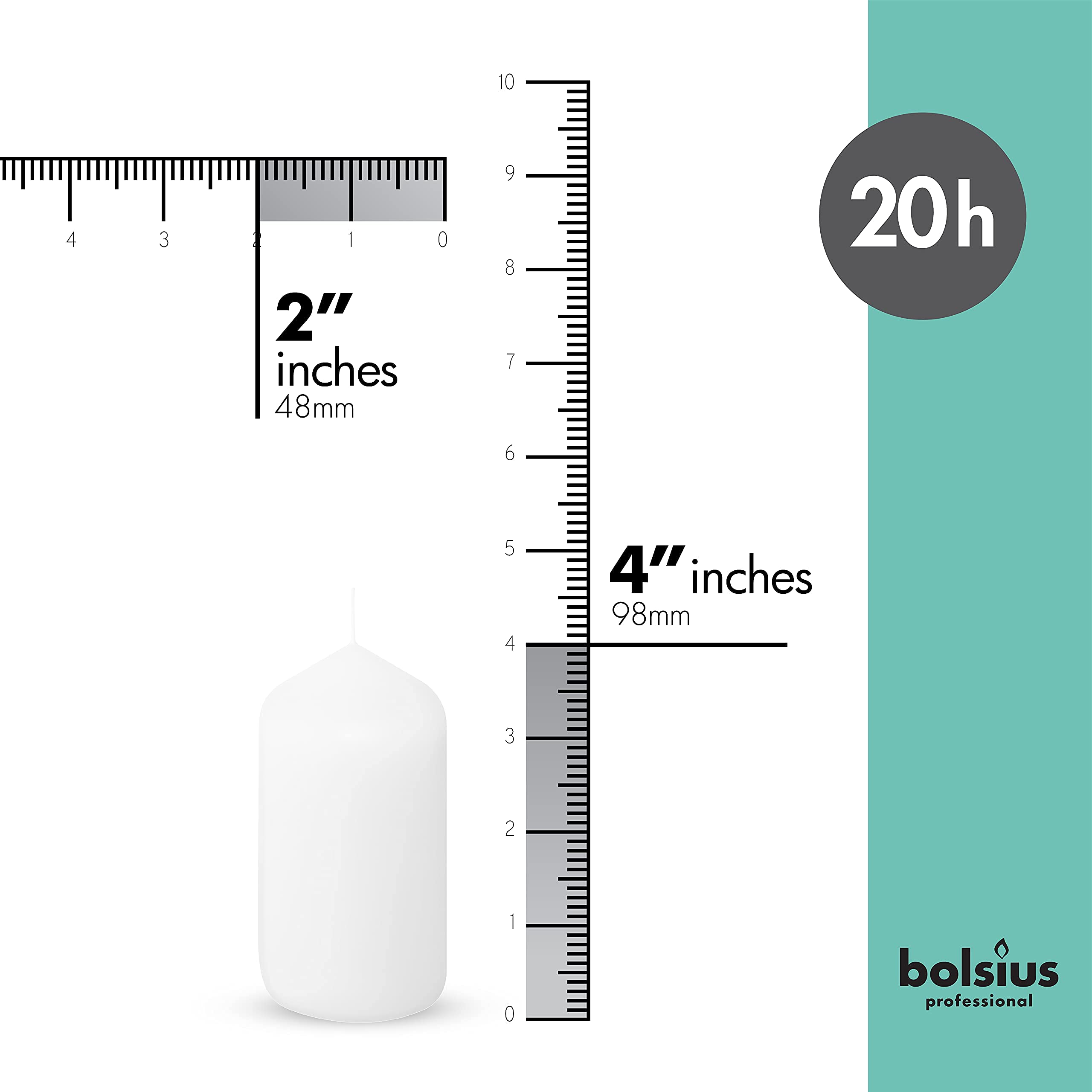 Bolsius unscented pillar candles with a dripless smokeless design