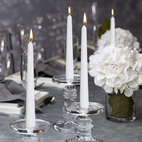 BOLSIUS wedding dining centerpieces with white taper candles