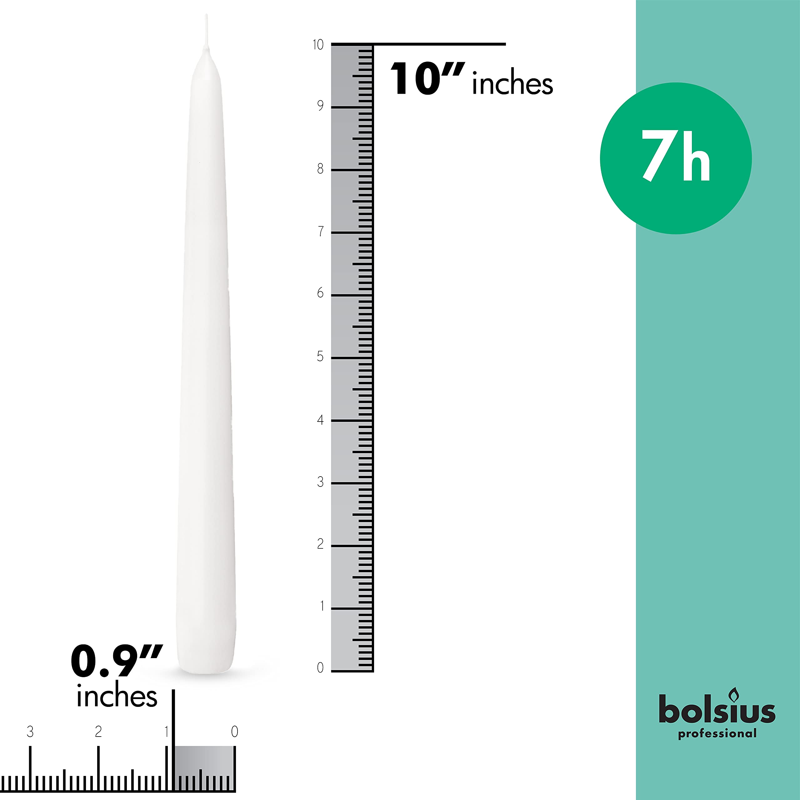 Bolsius dripless taper candles provide clean, smokeless candlelight