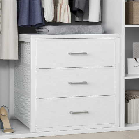 BOLUO Closet Drawers top view shows compact, space-saving design for small rooms