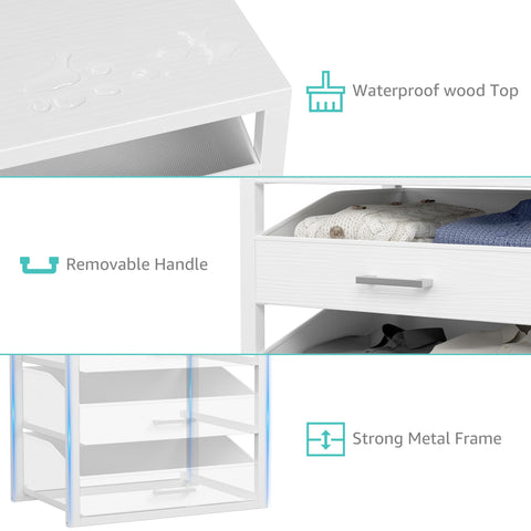 BOLUO closet drawers in a bedroom setup for tidy storage