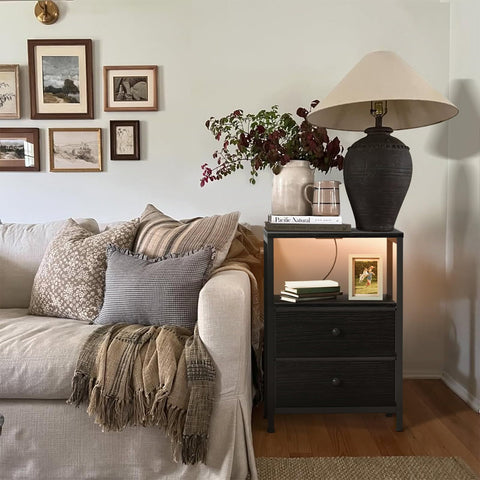 Four adjustable feet protect floors and stabilize the unit.