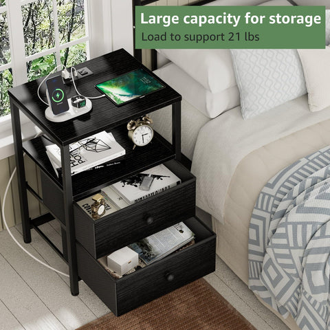 BOLUO fabric drawers with leather fronts offer elegant storage.