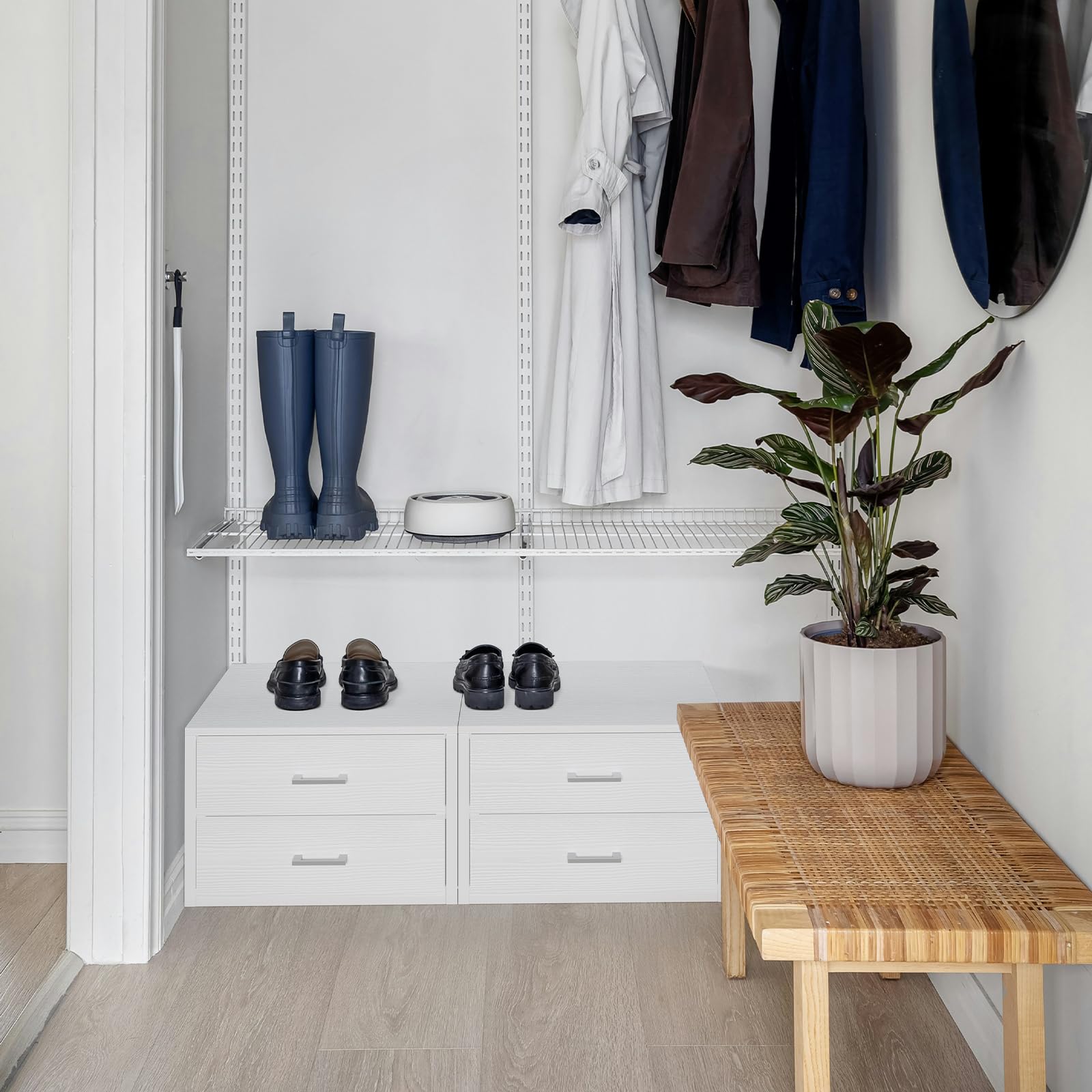 BOLUO versatile storage for crafts or office supplies in a tidy workspace