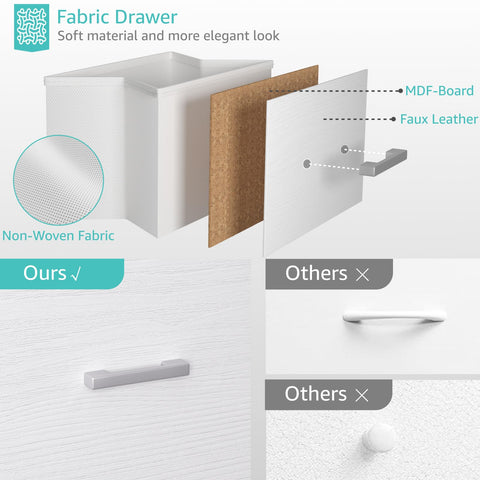 BOLUO open fabric drawers illustrate easy access and lightweight, versatile bedroom organization