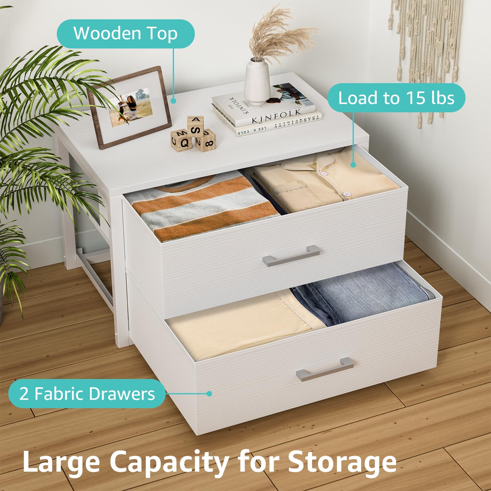 BOLUO two-pack shown on room floor highlights easy stacking and portability