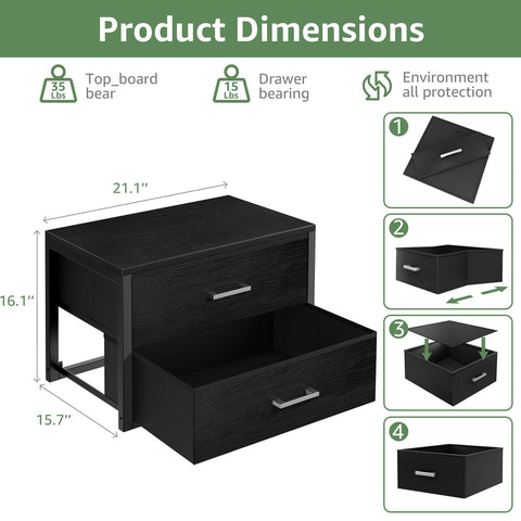 BOLUO fabric drawers close-up shows soft texture and easy-access handles.