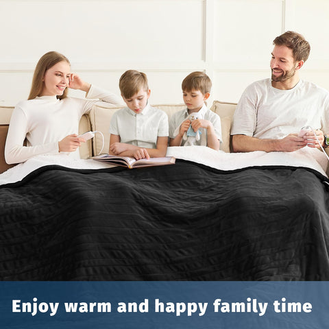 BOMOVA 8-hour auto-off blanket ensures safe, energy-efficient use.