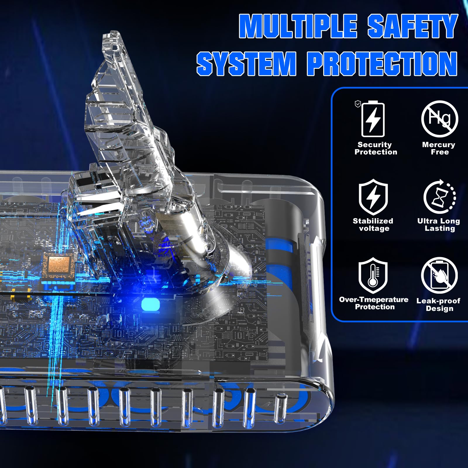 Bonacell V7 7.0Ah high-performance battery delivers steady power.