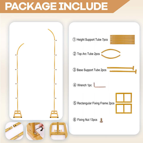 Bonastella Balloon Arch Stand 2-pack ceremony decor for celebrations.
