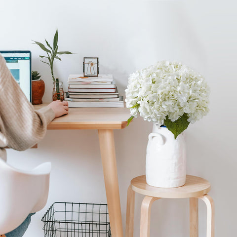 BonBloom's packaging shows a 4-piece hydrangea set for easy setup.