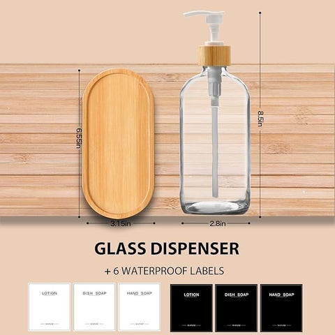 BONLONG waterproof labels keep hand soap, dish soap, and lotion neatly categorized