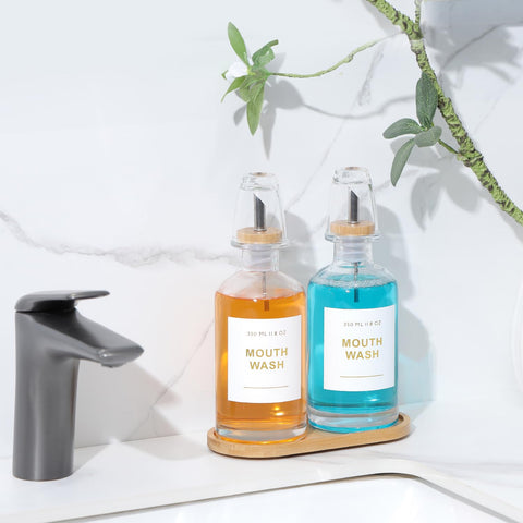 BONLONG set of two clear dispensers for double storage or gifting