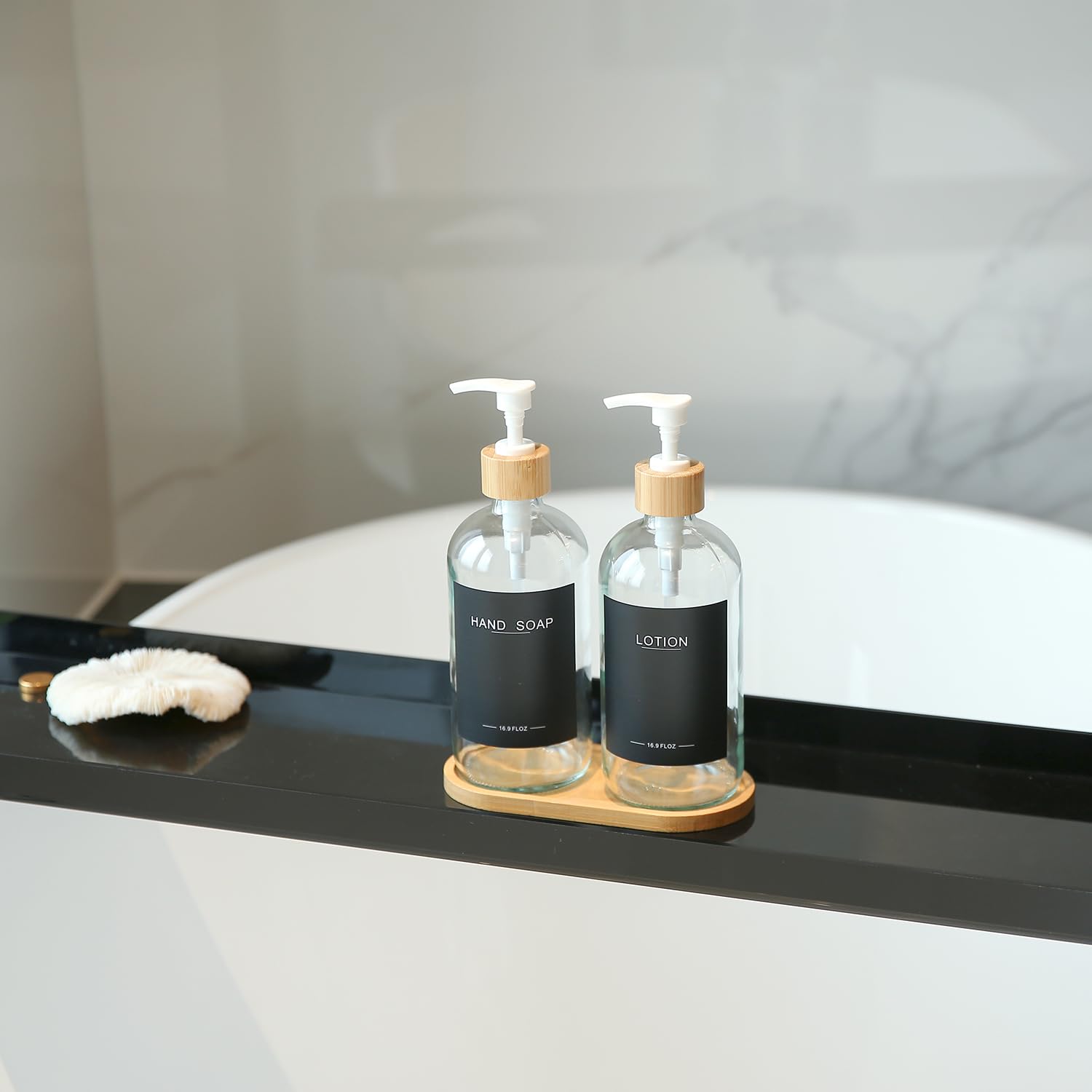 Versatile use supports hand soap, dish soap, and lotion in one cohesive set