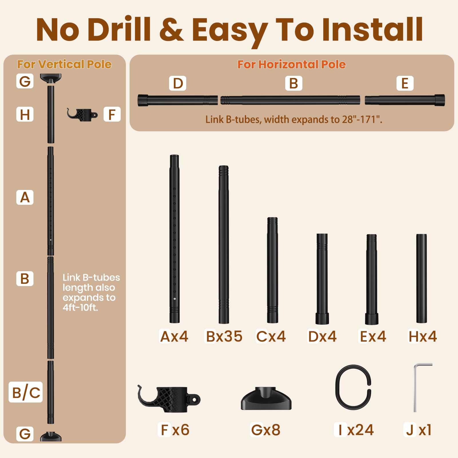 Bonpally easy assembly and removal for portable room separation.