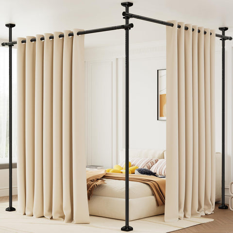 Bonpally room divider assembly in progress for tool-free setup