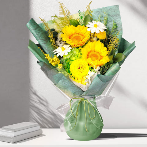 Bonsion preserved bouquet ready for gifting, elegant presentation for birthdays