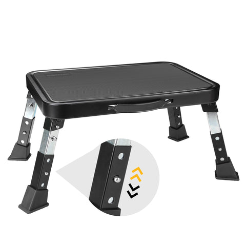 BONTEC folding step stool at 6-3 inch height, ideal for reaching high shelves.