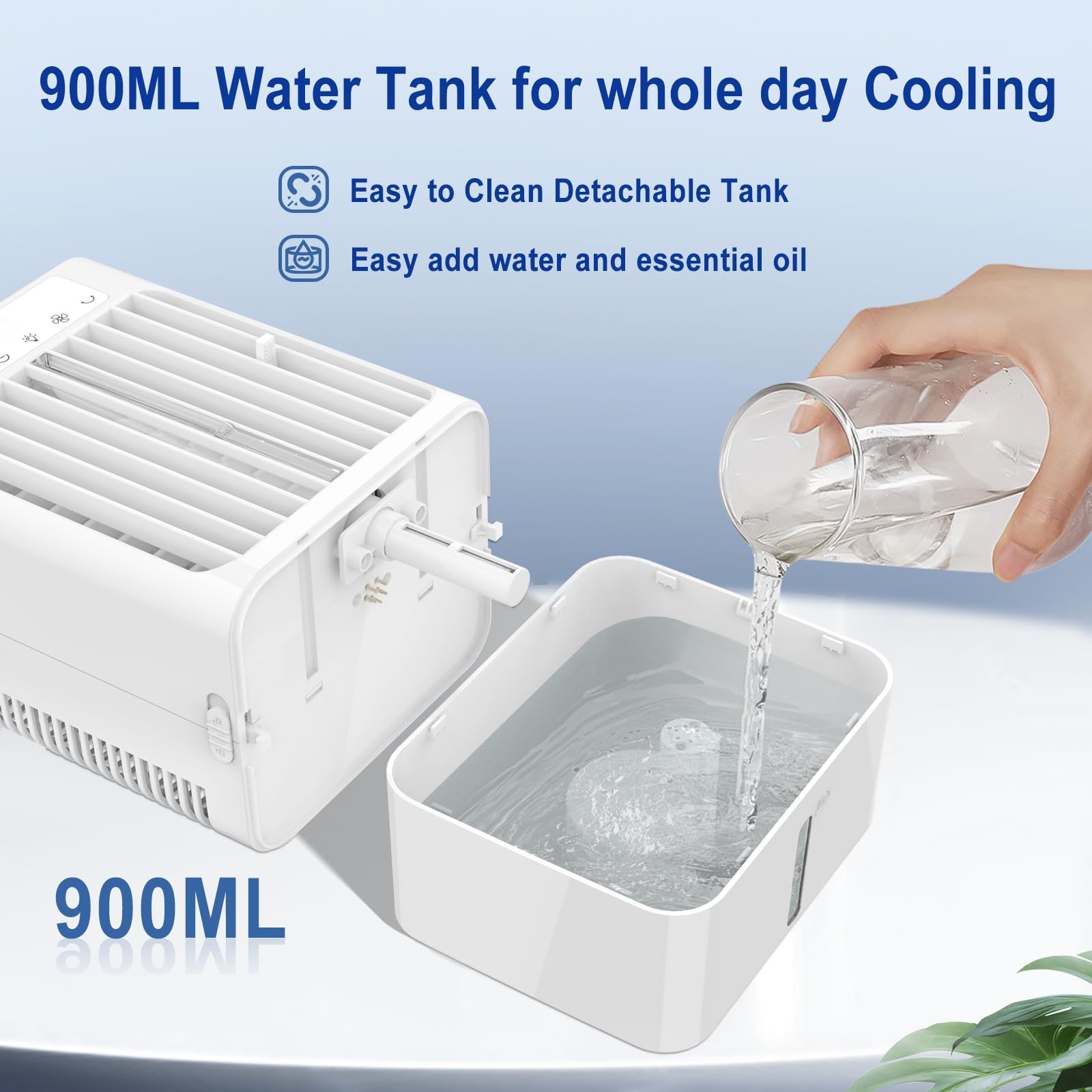 BOOHENKA compact desk cooling unit fits small spaces without clutter.