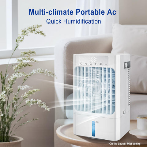 BOOHENKA desktop fan offering 3 speeds for tailored airflow.