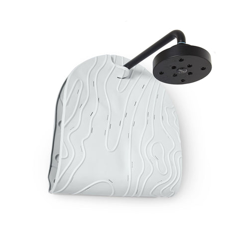 Boon Grifle bath mat with drain holes helps prevent water buildup.